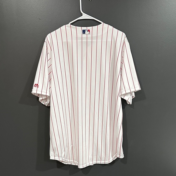 Phillies Striped Baseball Jersey Large - Picture 6 of 6